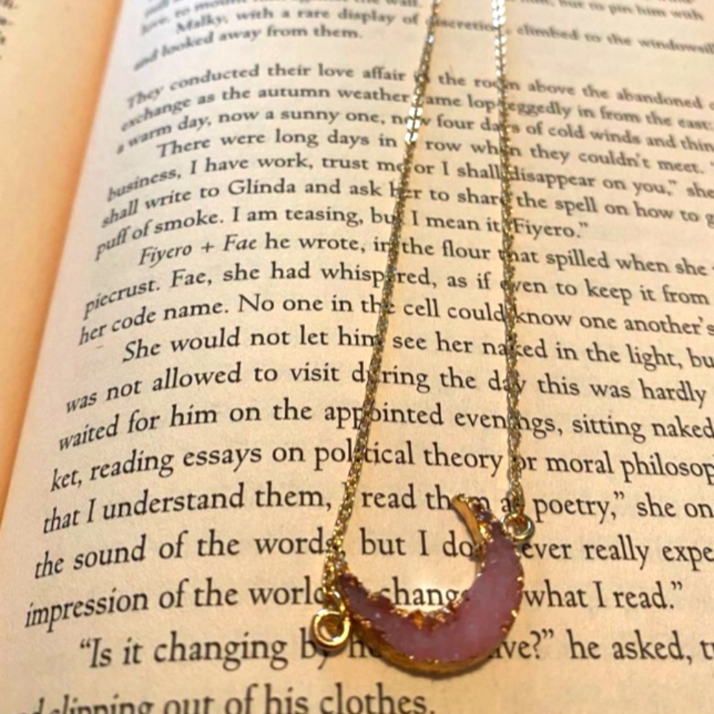 Rose Quartz Gold Plated Necklace